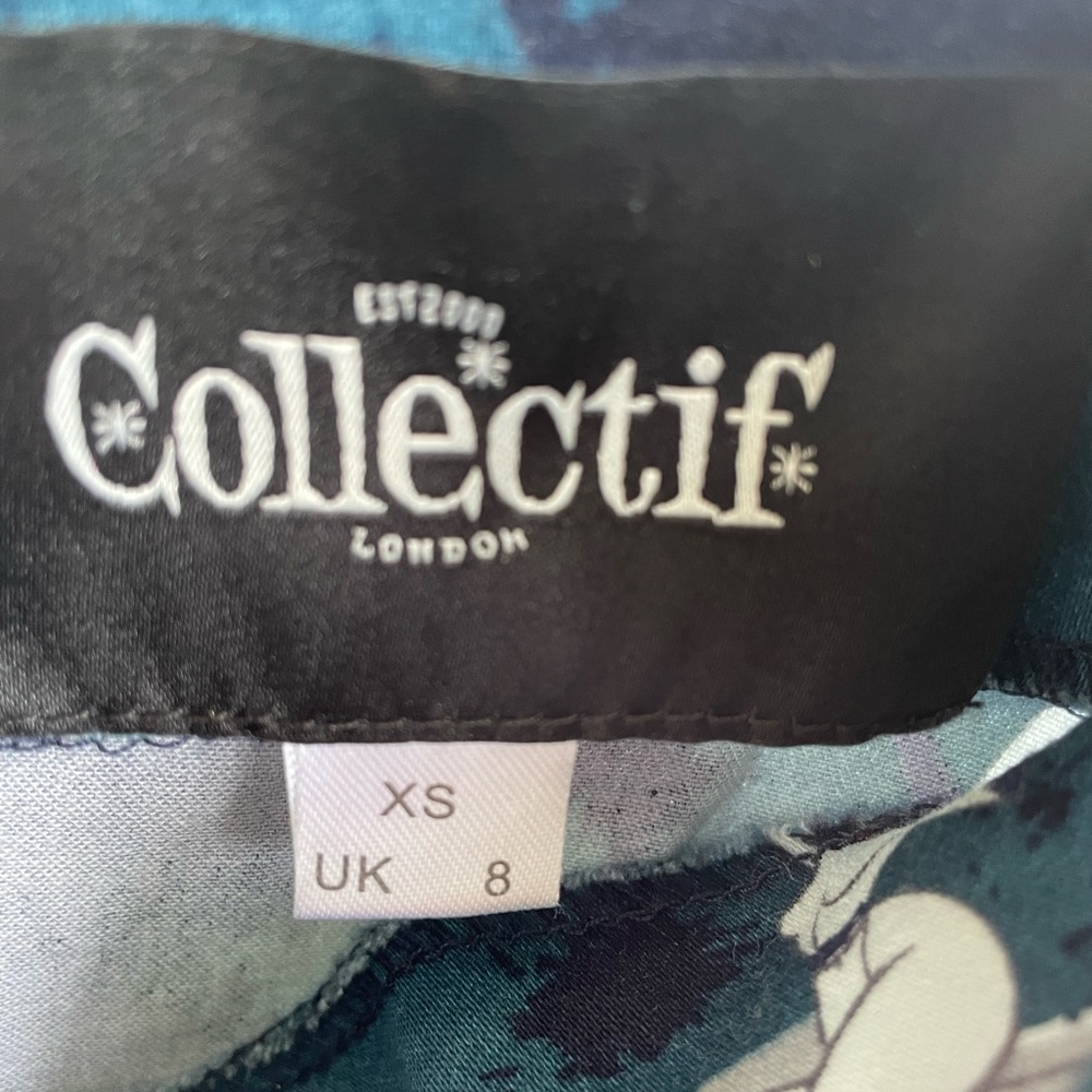Collectif Blue Cosmic Space Babe Rocket Print Dress WITH POCKETS!!! - Picture 2 of 8